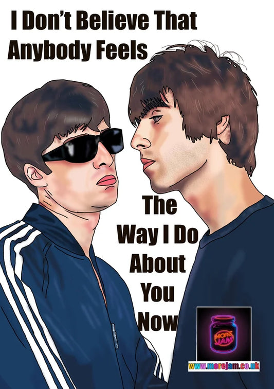 Wonderwall Oasis Valentine's Day Card | More Jam