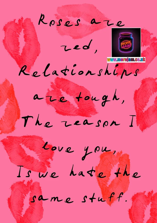 We Hate Everything Valentine's Day Card | More Jam