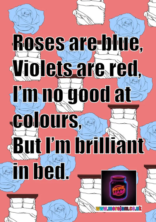 No Good at Colours... | Funny Valentine's Day Card | More Jam