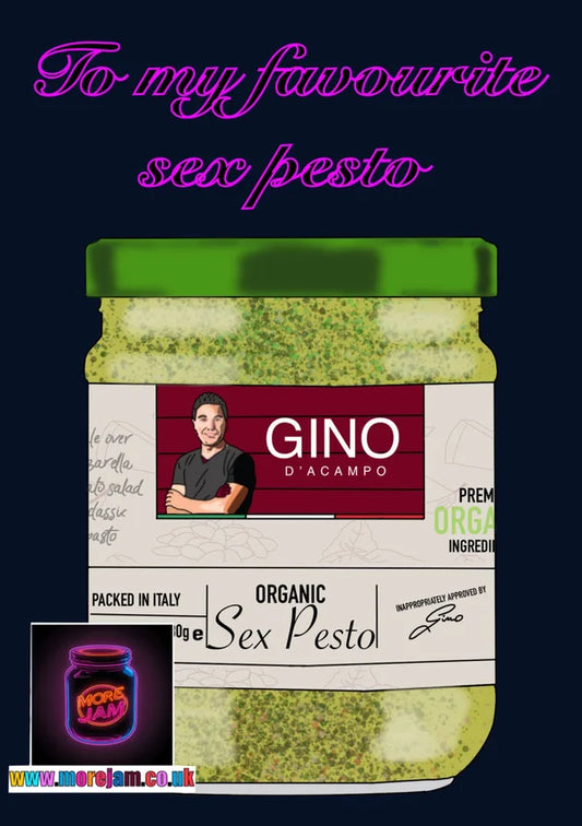 Sex Pesto | Funny Gino D'Acampo Card | More Jam