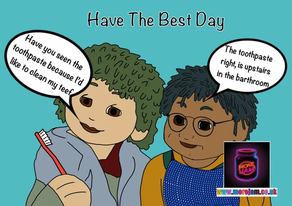 The Barthroom | Funny Tots TV Card | More Jam
