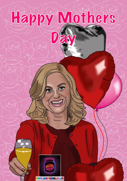 Mothers Day Card Parks & Rec Leslie Knope | More Jam