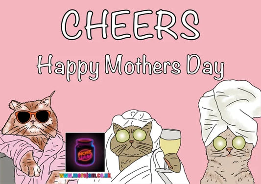 Spa Cats | Cute Mother's Day Card | More Jam