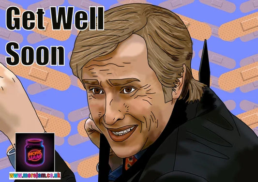 I've Pierced my Foot on a Spike | Funny Alan Partridge Get Well Soon Card | More Jam