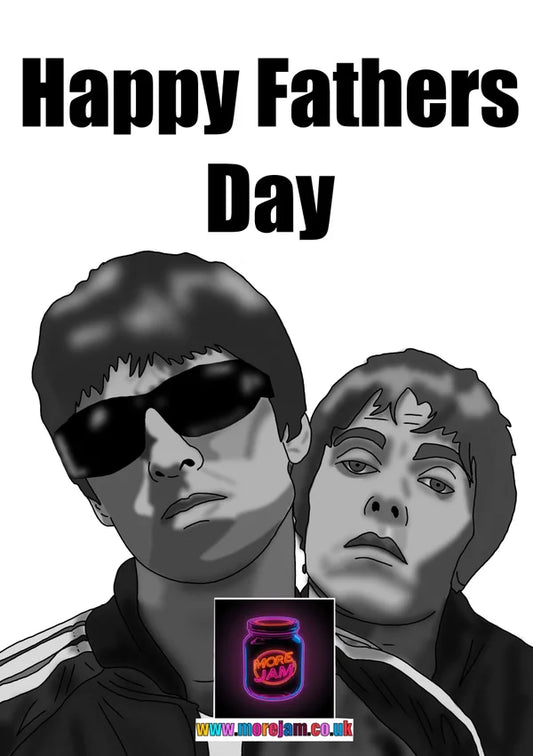 Liam and Noel Gallagher | Oasis Father's Day Card | More Jam