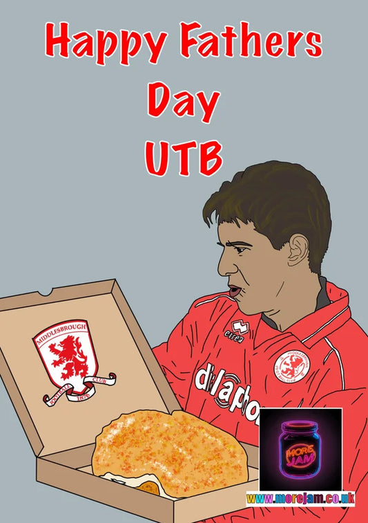 Juninho & Parmo | Boro Father's Day Card | More Jam
