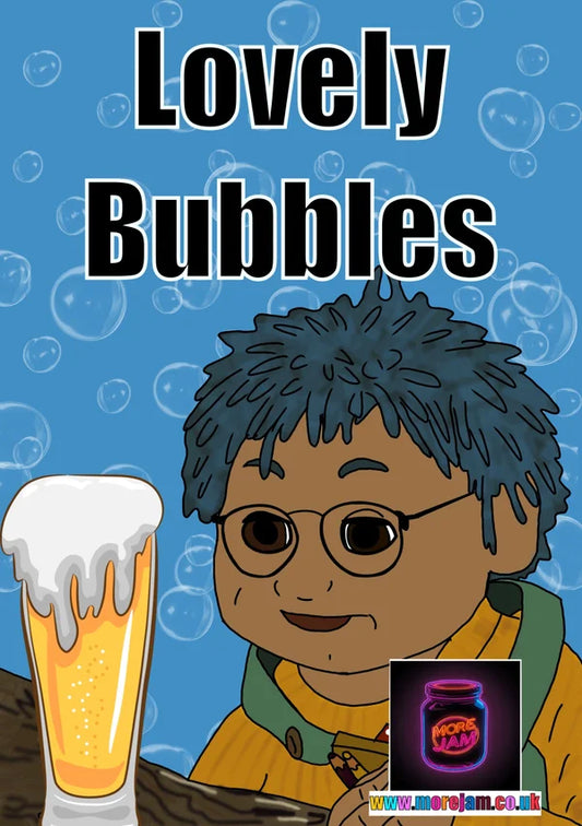 Fathers Day Card Bubbles Pint | More Jam