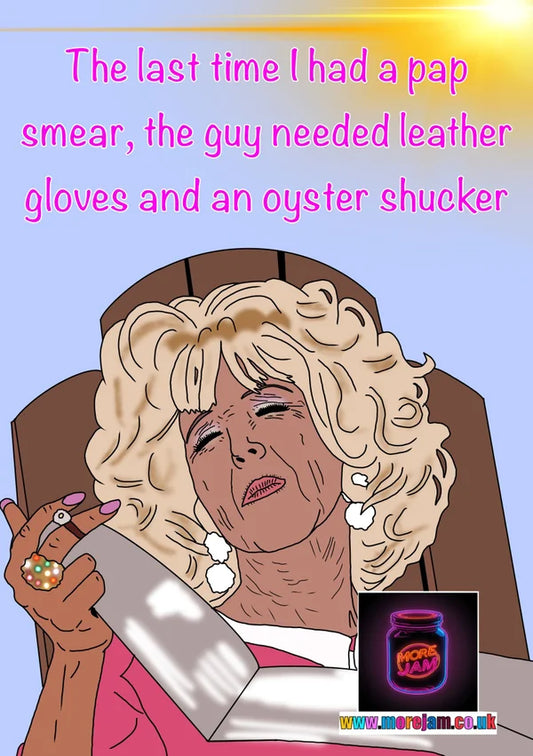 Pap Smear | There's Something About Mary Magda Card | More Jam
