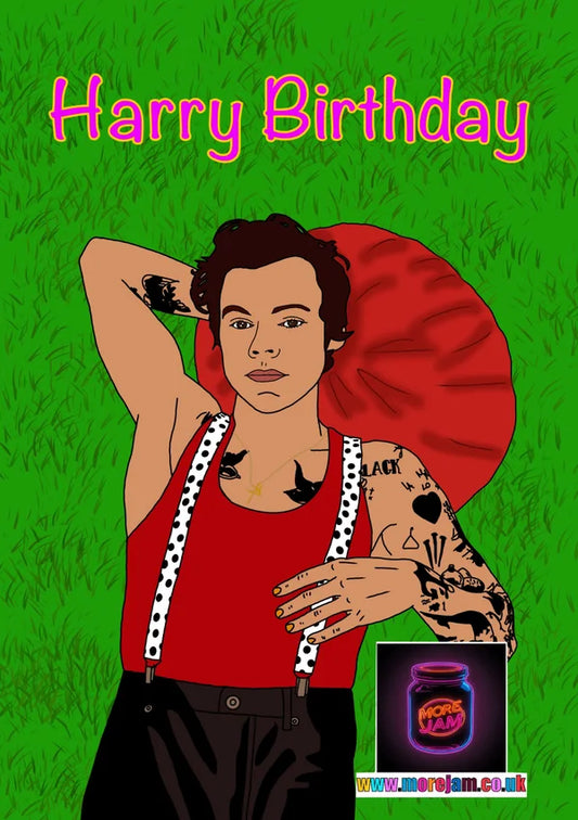 Birthday Card Harry Styles | Celebrity Birthday Card | More Jam