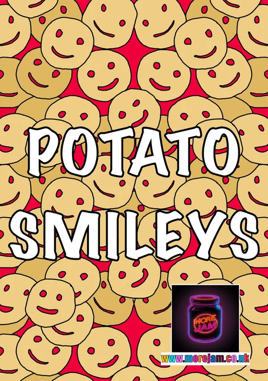Potato Smileys | Funny 90s Any Occasion Card | More Jam