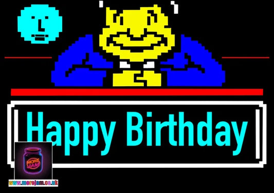 Bamboozle Telextext Happy Birthday | Funny 90s Birthday Card | More Jam