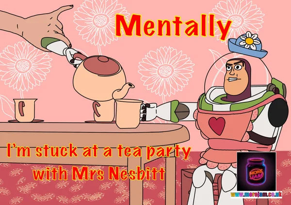 Mentally Stuck with Mrs Nesbitt | Funny Toy Story Card | More Jam