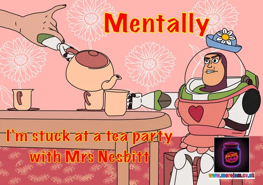 Mentally Stuck with Mrs Nesbitt | Funny Toy Story Card | More Jam