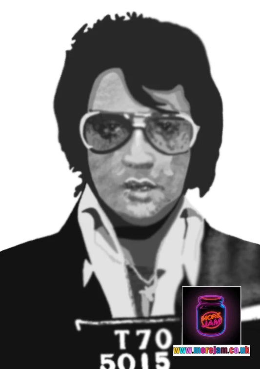 Elvis Presley Mug Shot Any Occasion Card | More Jam