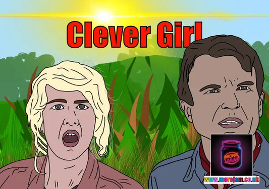 Jurassic Park Clever Girl | 90s Jurassic Park Card | More Jam