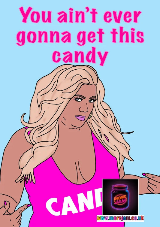 Gemma Collins Candy | Funny Celebrity Card | More Jam