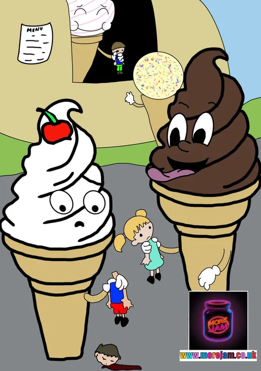 Halloween Card Parallel Universe Ice Cream Licks | More Jam