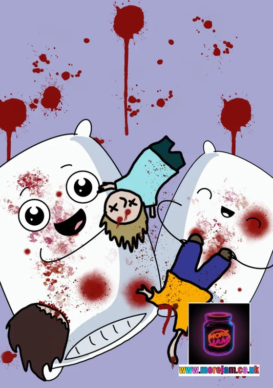 Halloween Card Parallel Universe Pillow Fight | More Jam