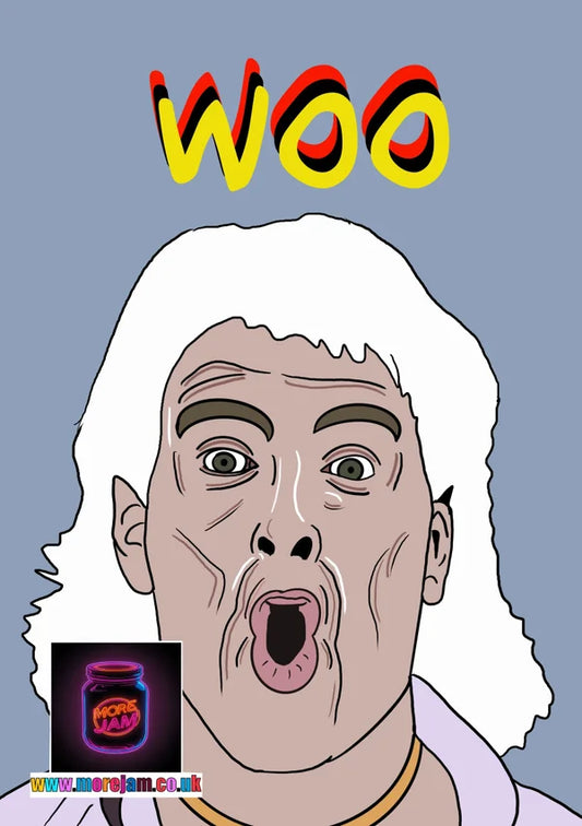 Woo | Funny Rick Flair Any Occasion Card | More Jam