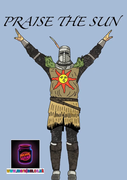 Praise the Sun! | Solaire of Astora Dark Souls Card | More Jam