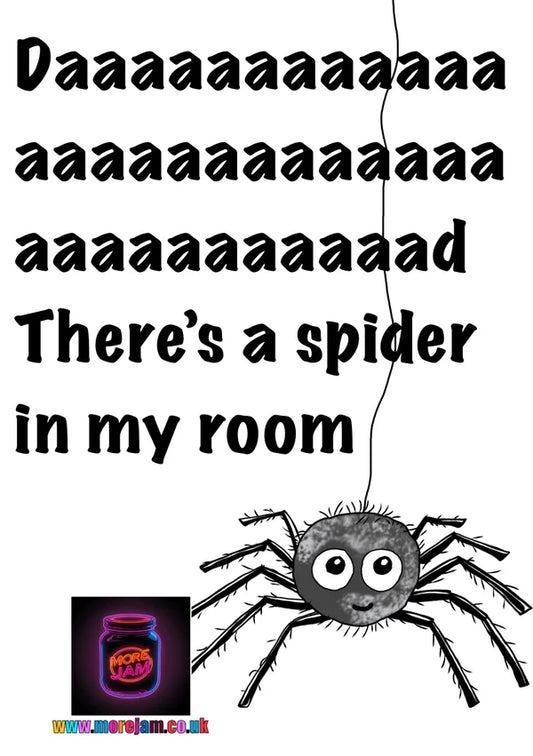 Daaaad There’s a Spider in my Room | Father's Day Card | More Jam