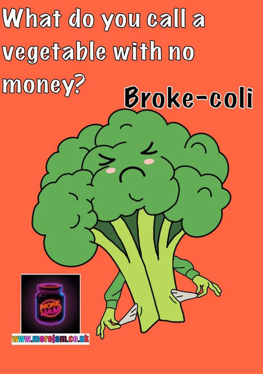 Broccoli Dad Joke | Funny Dad Joke Card | More Jam