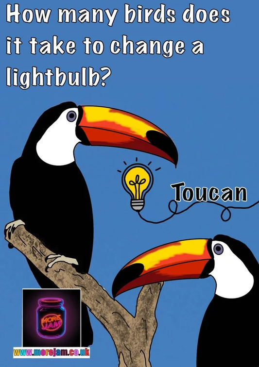 Toucan Dad Joke | Funny Dad Joke Card | More Jam