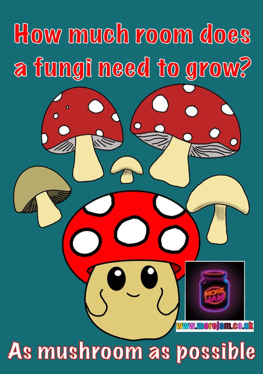 Mushrooms Dad Joke | Father's Day Card | More Jam