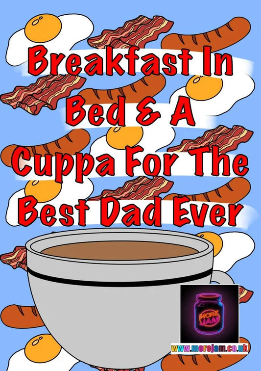 Breakfast in Bed for Dad | Card for Dad | More Jam