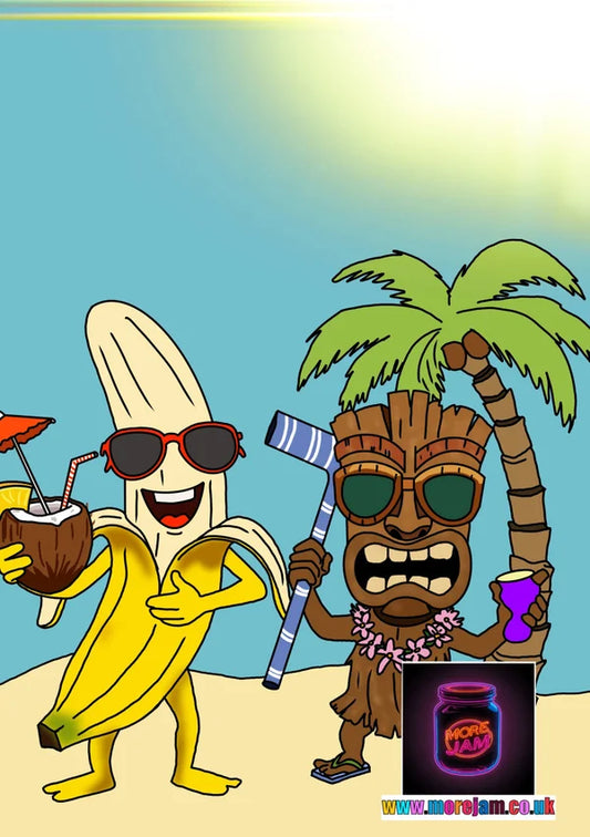 Tiki & Banana | Funny Any Occasion Card | More Jam