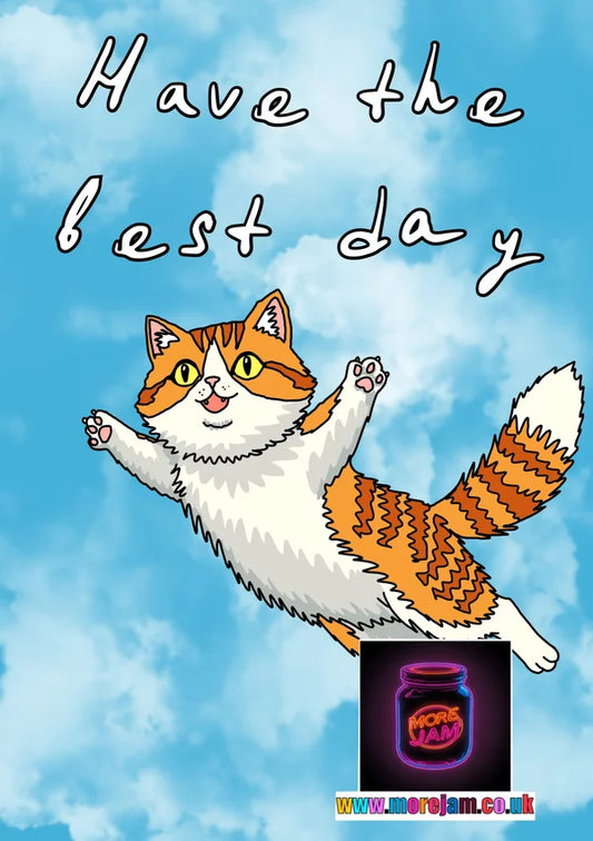 Flying Cat Card | More Jam