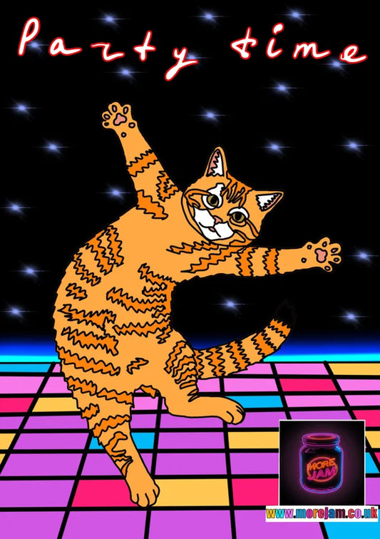Party Time! | Dancing Cat Card | More Jam