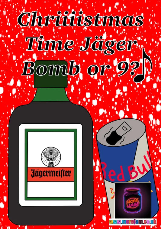 Christmas Card Jäegermeister Bombs | More Jam