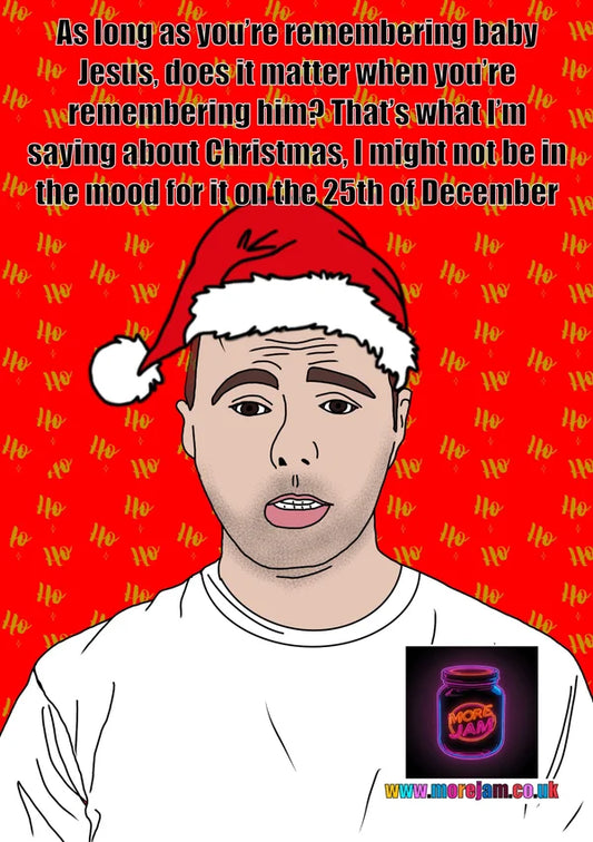 Christmas Card Karl Pilkington | More Jam