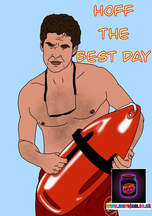 David Hasslehoff Baywatch Card | More Jam