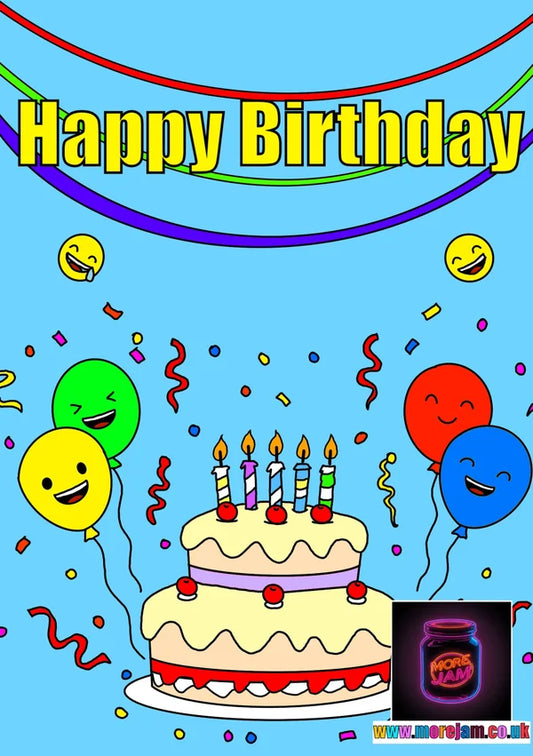 Birthday Cake Birthday Card | More Jam