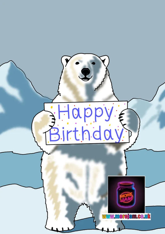 Polar Bear Birthday Card | More Jam