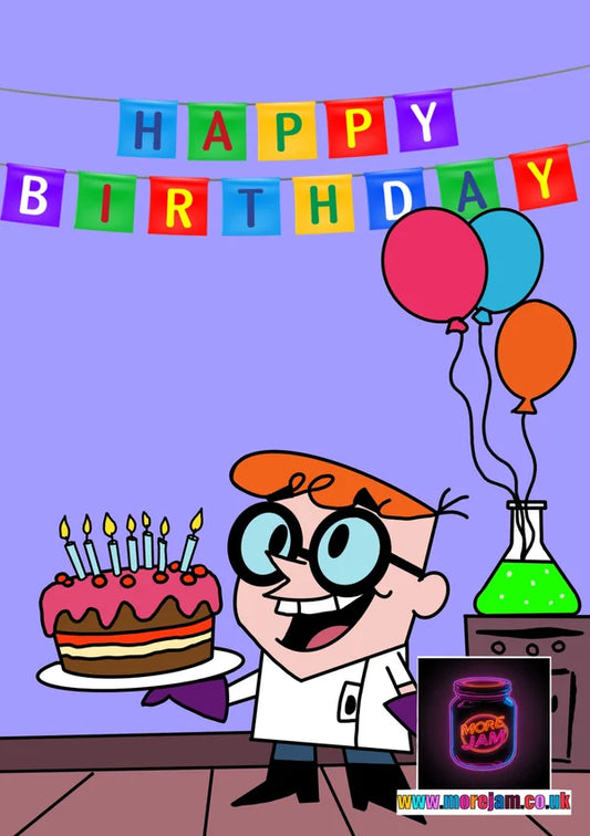 Dexter's Laboratory Happy Birthday! | Dexter's Laboratory Birthday Card | More Jam
