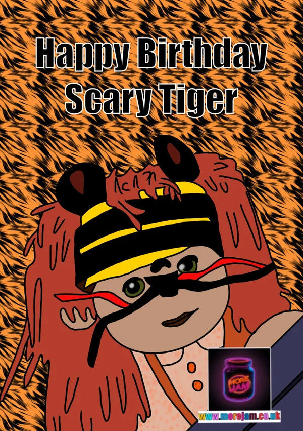 Happy Birthday Scary Tiger | Tots TV Birthday Card | More Jam