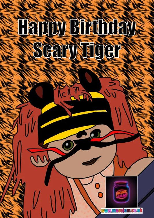 Happy Birthday Scary Tiger | Tots TV Birthday Card | More Jam