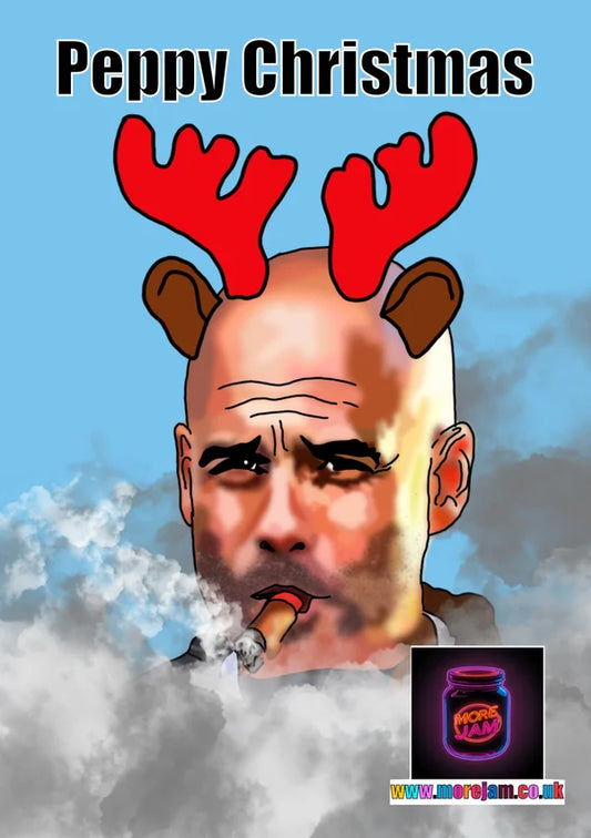 Pep Guardiola | Man City Christmas Card | More Jam