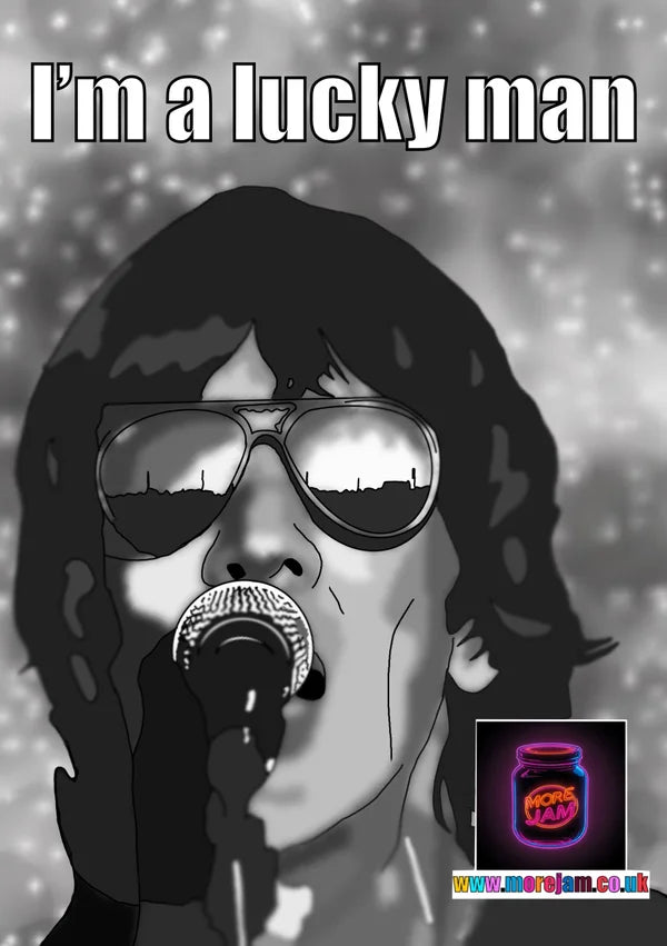 OASIS REUNION 2025 Richard Ashcroft | Lucky Man | Oasis Richard Ashcroft Greetings Card | More Jam