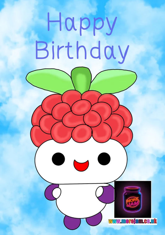 Raspberry Guy Birthday Card | More Jam