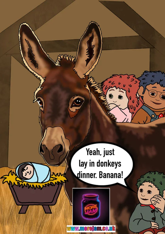 Donkey's Dinner | Funny Tots TV Christmas Card | More Jam