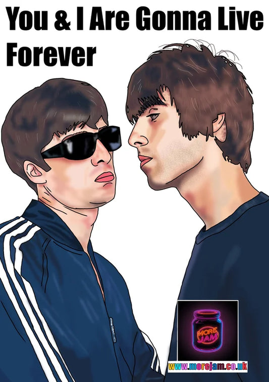 Live Forever Oasis Card | More Jam
