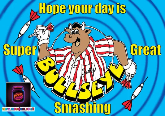 Super Great Smashing! | Funny Bullseye Greetings Card | More Jam