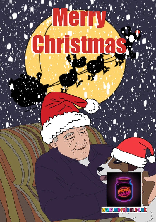 Eddie & Martin | Frasier Christmas Card | More Jam