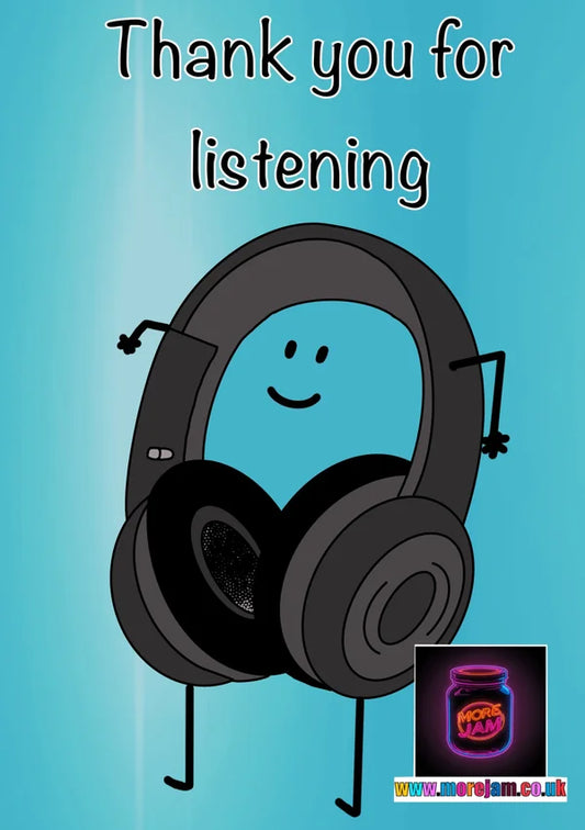 Mental Health Card Thanks For Listening | More Jam