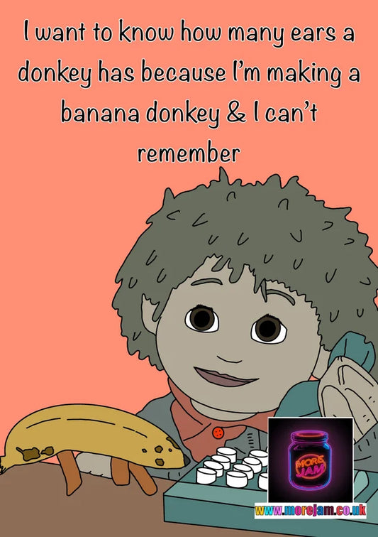 Banana Donkey | Funny Tots TV Card | More Jam
