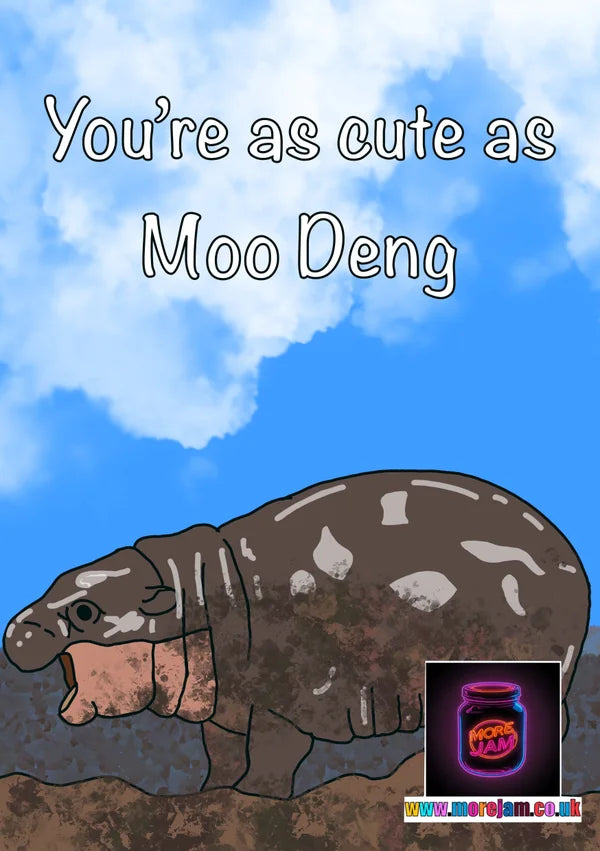 Any Occasion Card Moo Deng | More Jam